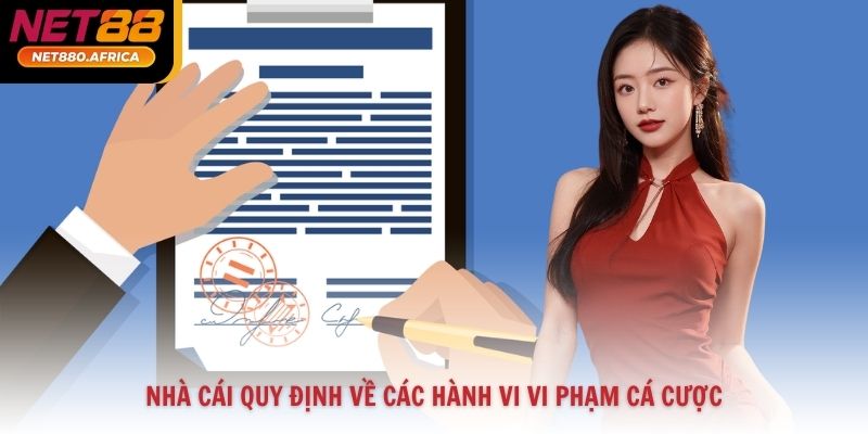 Nhà cái quy định về các hành vi vi phạm cá cược